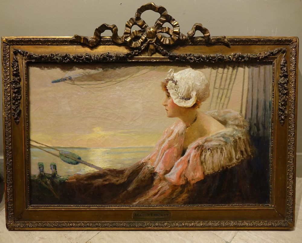 Tableau Manon Lescaut Albert Matignon 9 La Credence Antiquaire A Paris La Credence Antique Store Paris