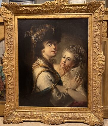 PAINTING PORTRAIT DUTCH SCHOOL 4 LA CREDENCE PARIS ANTIQUE STORE