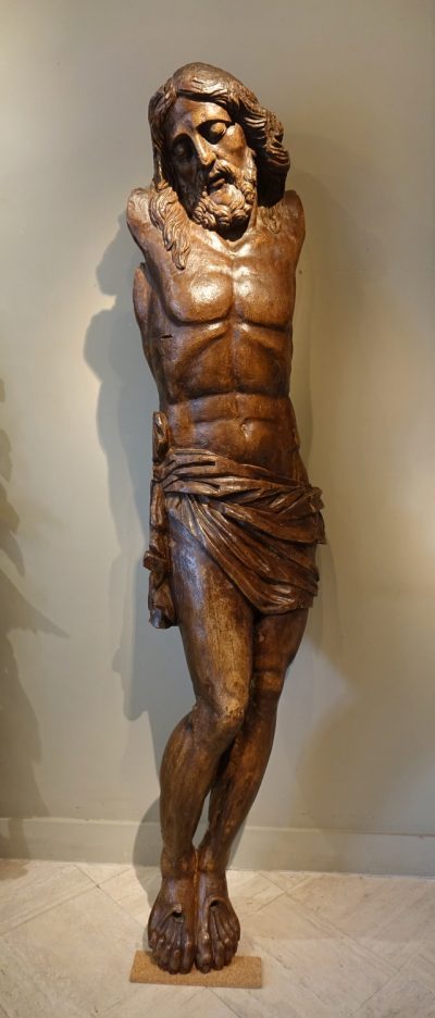 Sculpture Very Big Christ 17th CENTURY LA CREDENCE ANTIQUES PARIS