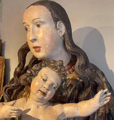 SCULPTURE GRANDE VIERGE TYROL 16S 10 LA CREDENCE ANTIQUAIRE PARIS ANTIQUE STORE PARIS FRANCE
