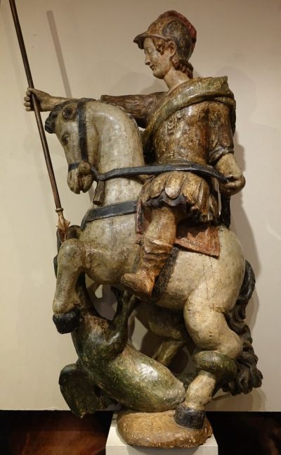 Sculpture Grand Saint Georges 2 La Credence Antiquaire A Paris La Credence Antique Store Paris
