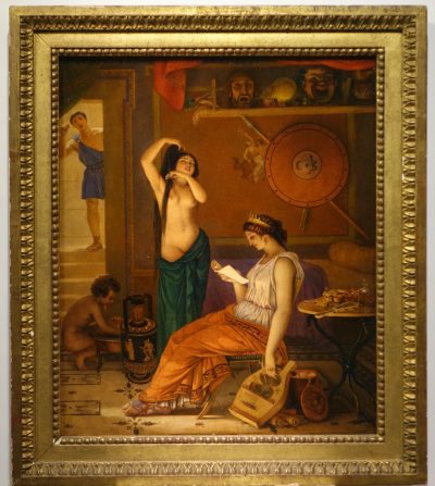 Actors in ancient Greece", att. Lecomte du Nouÿ la credence antique dealer paris